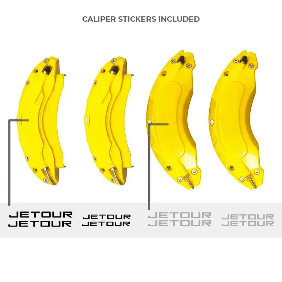 GUNMANSA Jetour T2 (25-On) Aluminium Brake Caliper Covers (Yellow)
