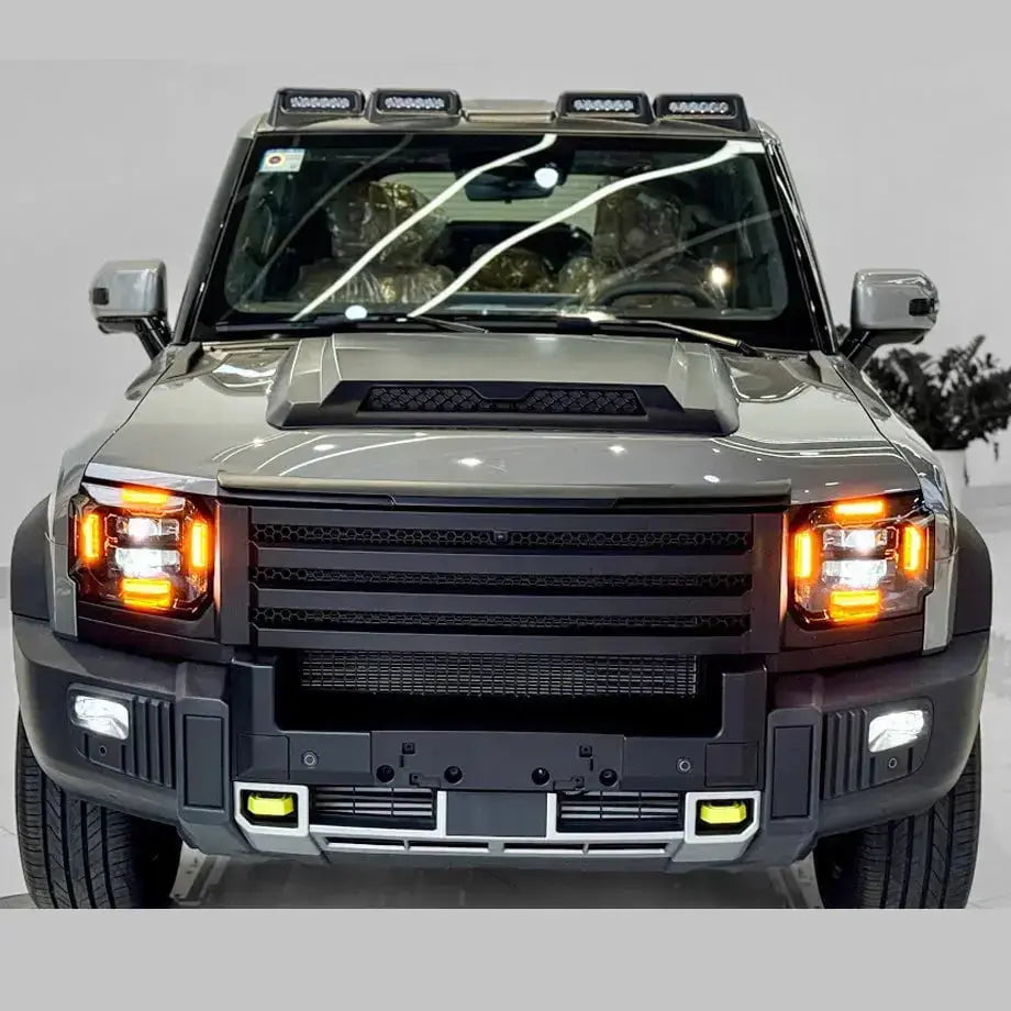 GUNMANSA Jetour T2 (25-On) Black Warrior Style Plastic Bonnet Scoop
