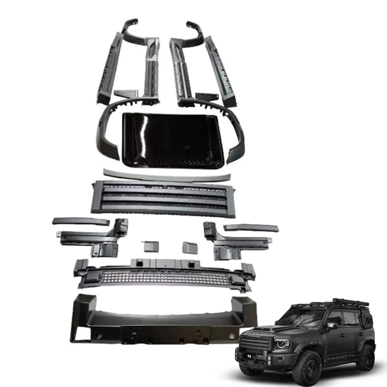 GUNMANSA Jetour T2 (25-On) Black Warrior Upgrade Body Kit