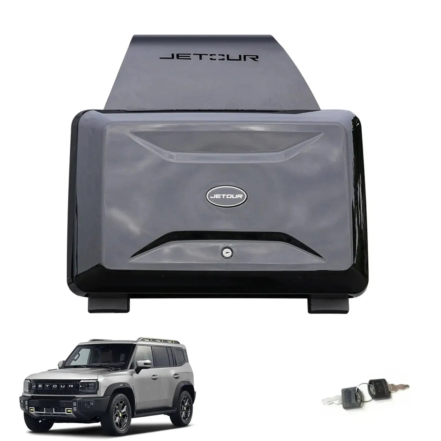 GUNMANSA Jetour T2 (25-On) Defender Style Gloss Black Side Storage Box