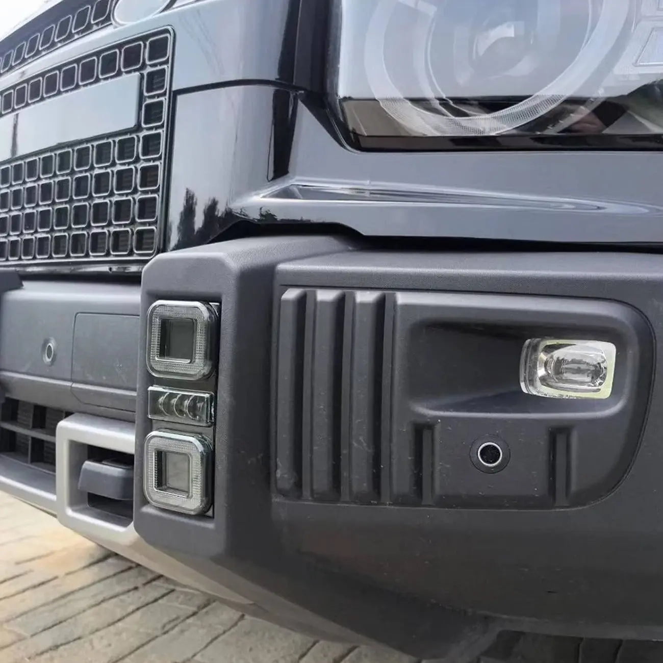 GUNMANSA Jetour T2 (25-On) Defender Style Square Mount Front Bumper Lights