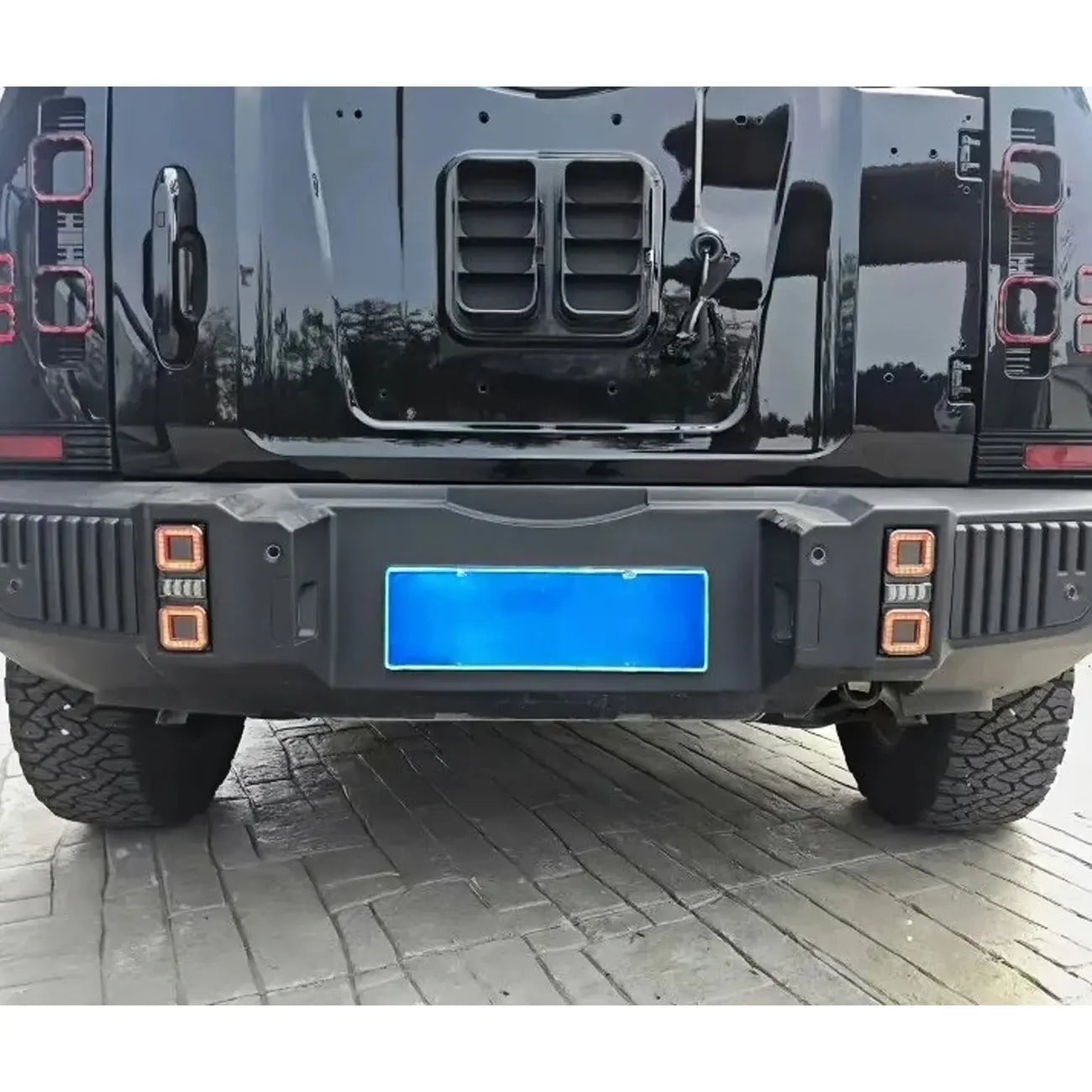 GUNMANSA Jetour T2 (25-On) Defender Style Square Mount Rear Bumper Lights