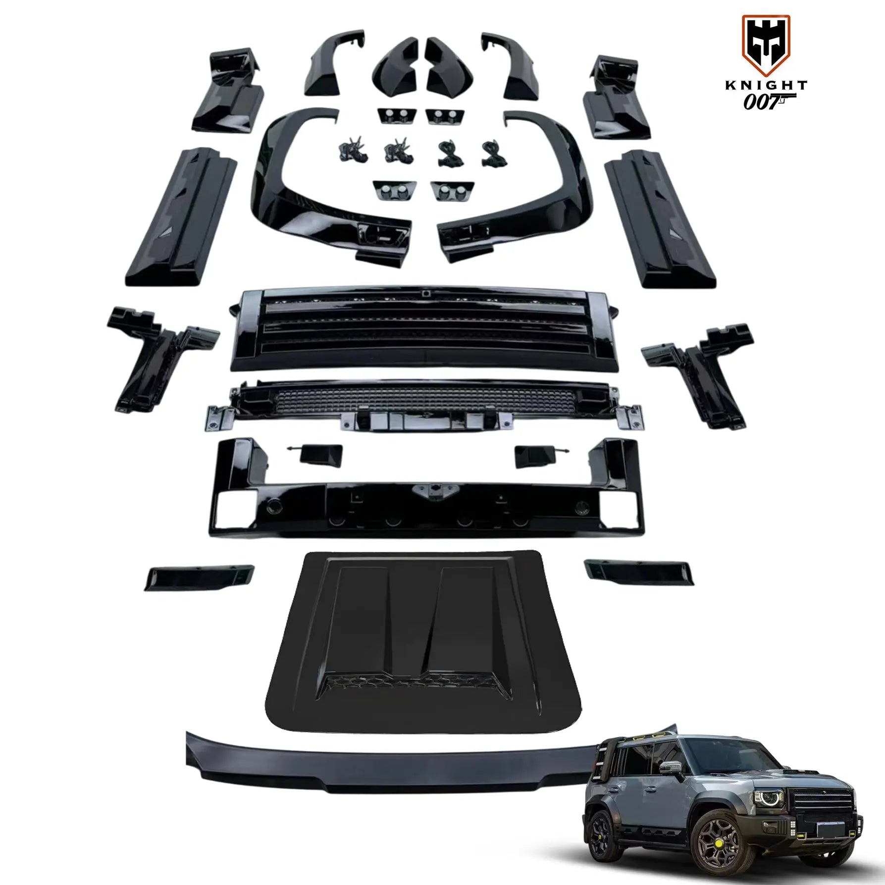 GUNMANSA Jetour T2 (25-On) Knight 007 Gloss Black Upgrade Body Kit
