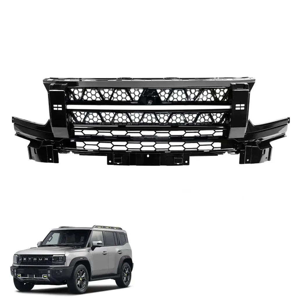 GUNMANSA Jetour T2 (25-On) LED Light Bar Design Gloss Black Upgrade Grille