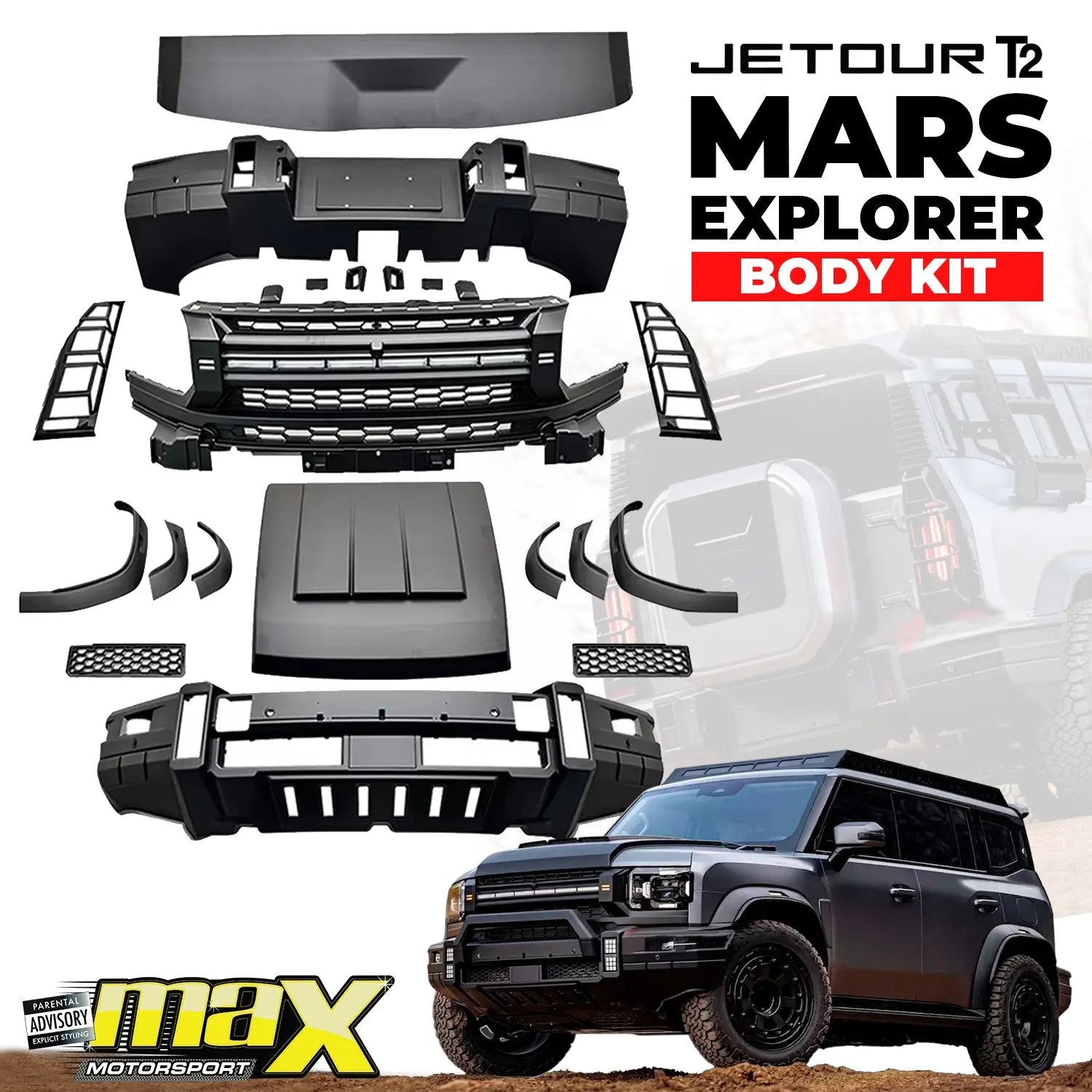 GUNMANSA Jetour T2 (25-On) Mars Explorer Upgrade Body Kit