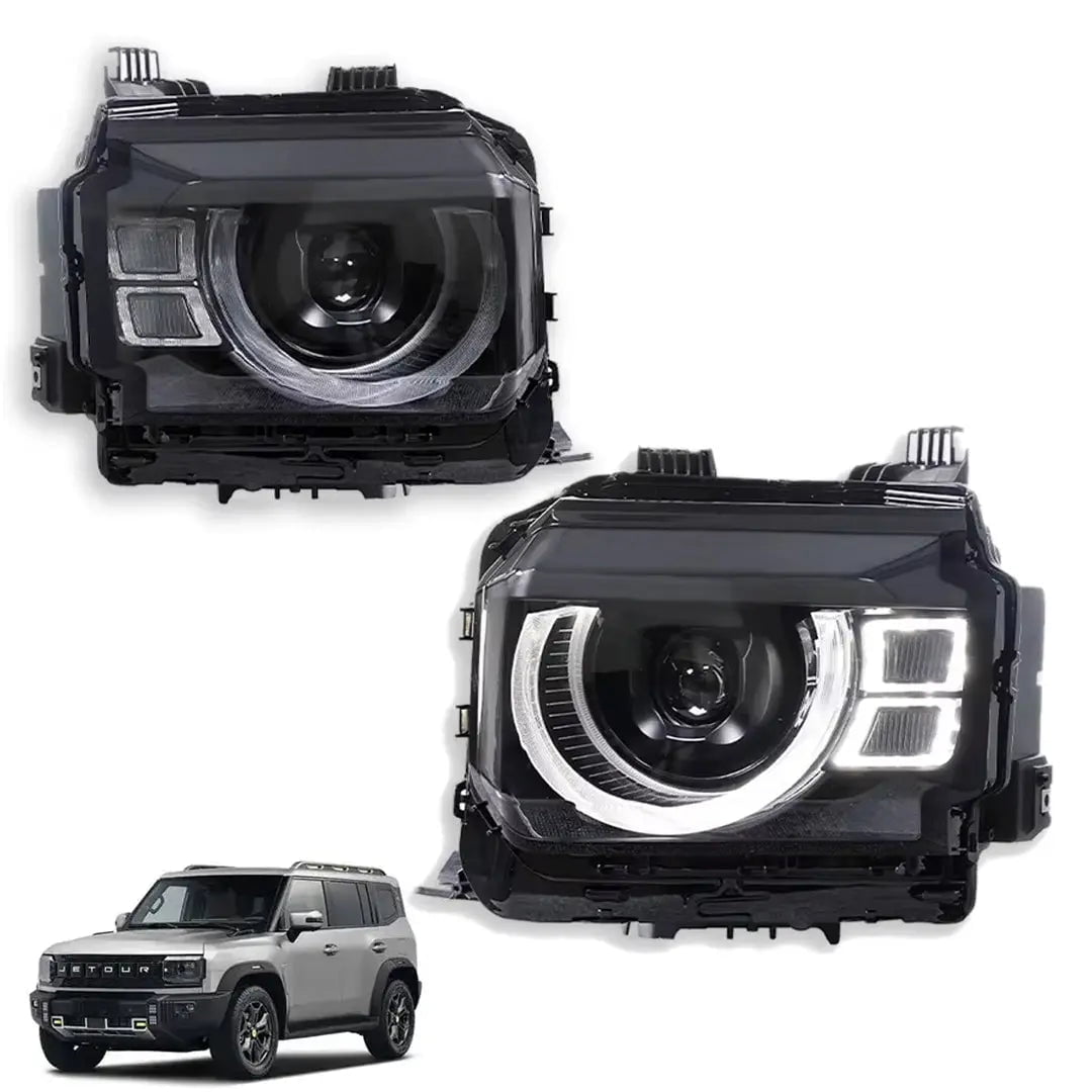 GUNMANSA Jetour T2 (25-On) Premium Defender Style LED Upgrade Headlights