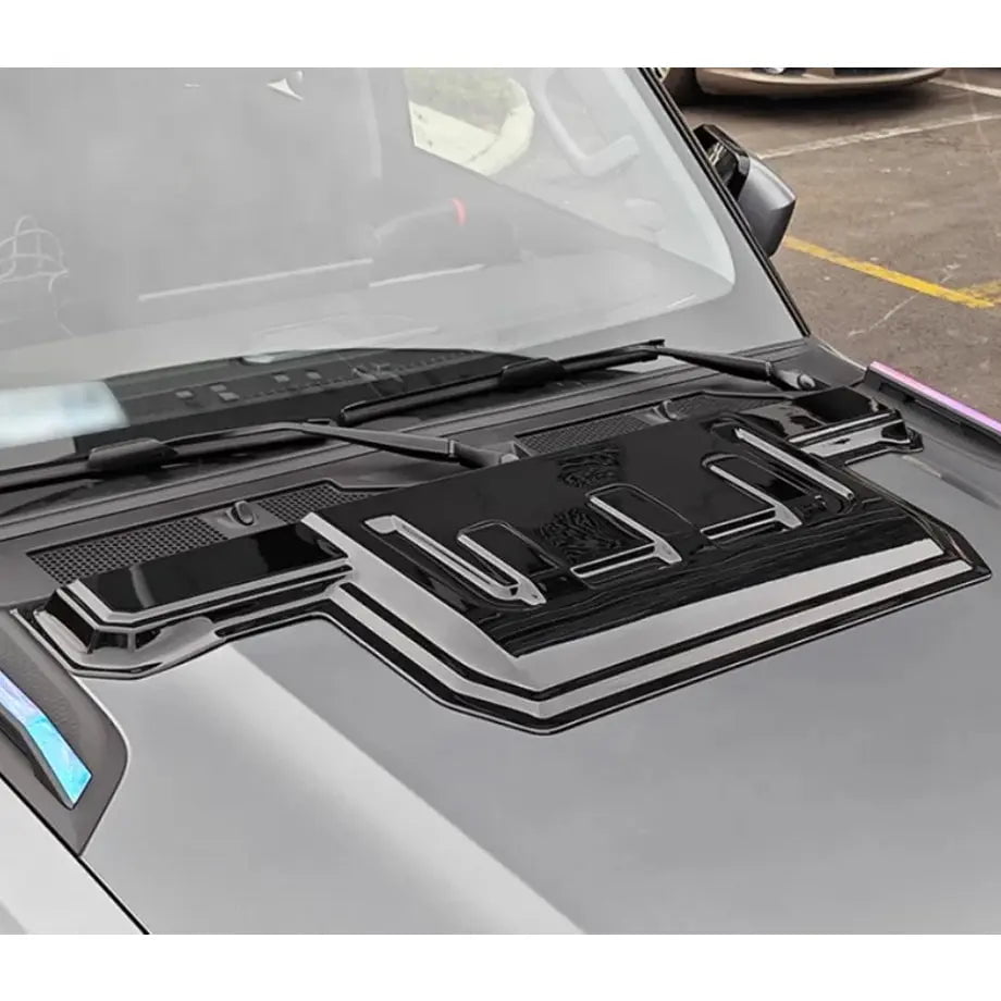 GUNMANSA Jetour T2 (25-On) Raptor Style Gloss Black Plastic Bonnet Scoop