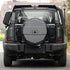 GUNMANSA Jetour T2 (25-On) Urban Black Edition Stainless Steel Spare Wheel Cover With Built In Lock