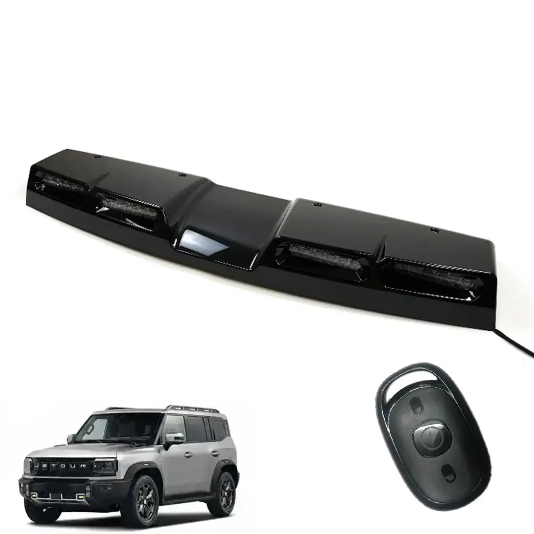 GUNMANSA Jetour T2 (25-On) Urban Series Gloss Black 4-Pod LED Roof Light With Remote