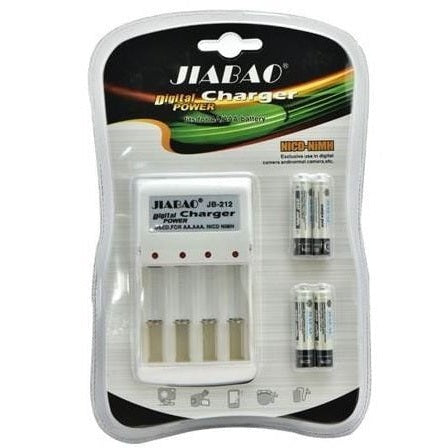 GUNMANSA Jiabao JB212 Battery Charger with 4 Pieces 350mAh AAA