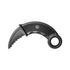 GUNMANSA KARAMBIT KNIFE BLACK COLOUR PP MATERIAL SERRATED BLADE - E423-PP