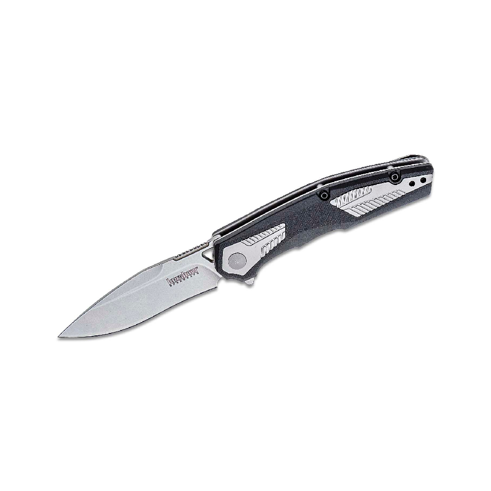GUNMANSA Kershaw Tremolo Black Folding Knife- K1390