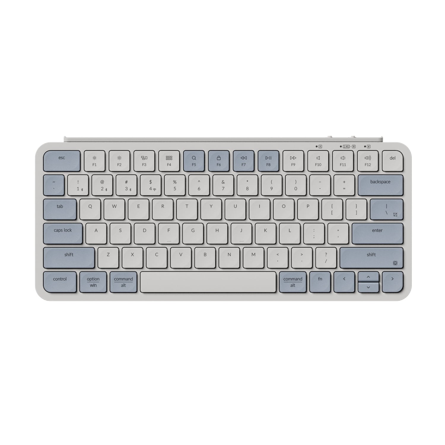 GUNMANSA Keychron B11 Pro Ultra-Slim 75% Wireless Keyboard - Retro blue