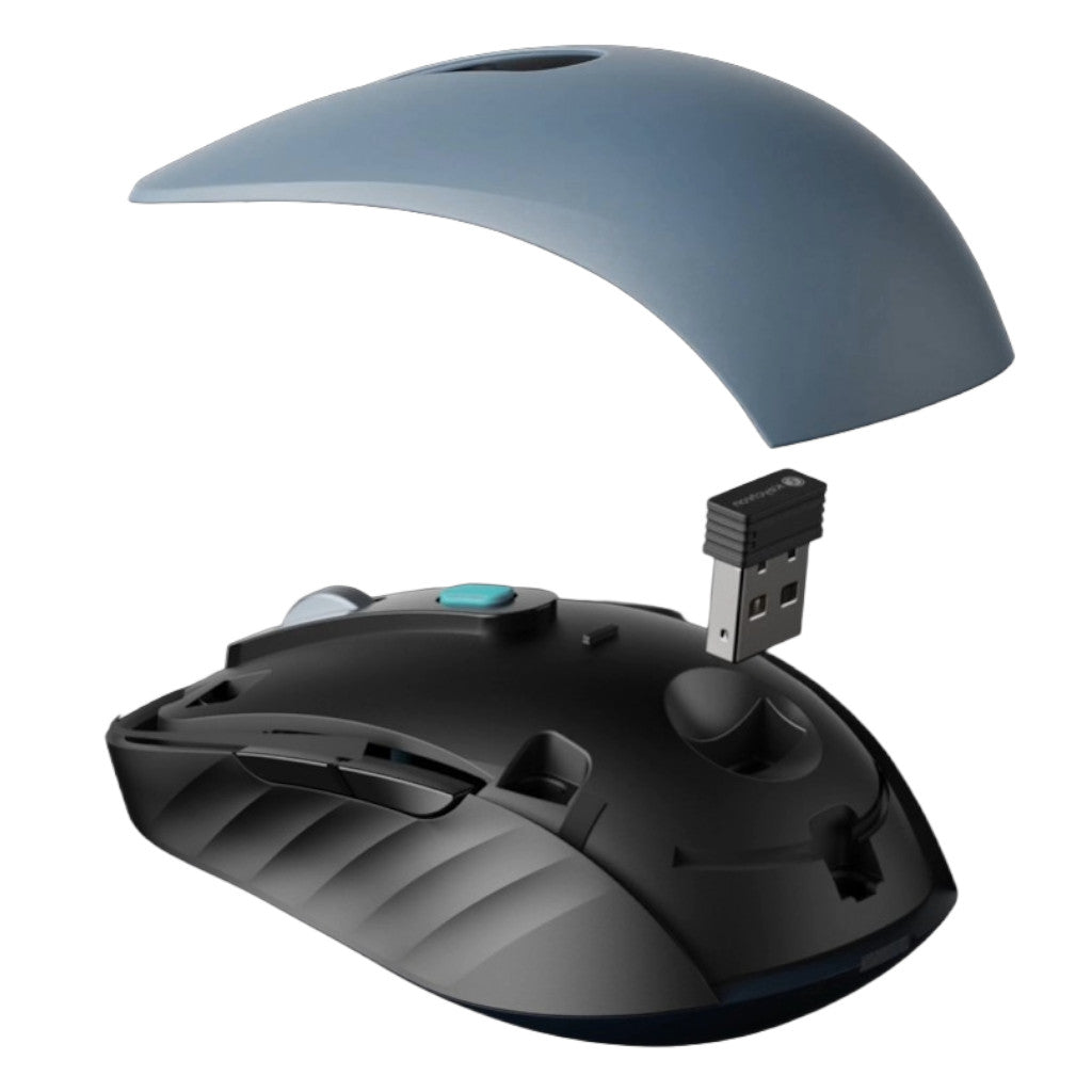 GUNMANSA Keychron B33 80% TKL Wireless Keyboard and Mouse Combo – Black/Green