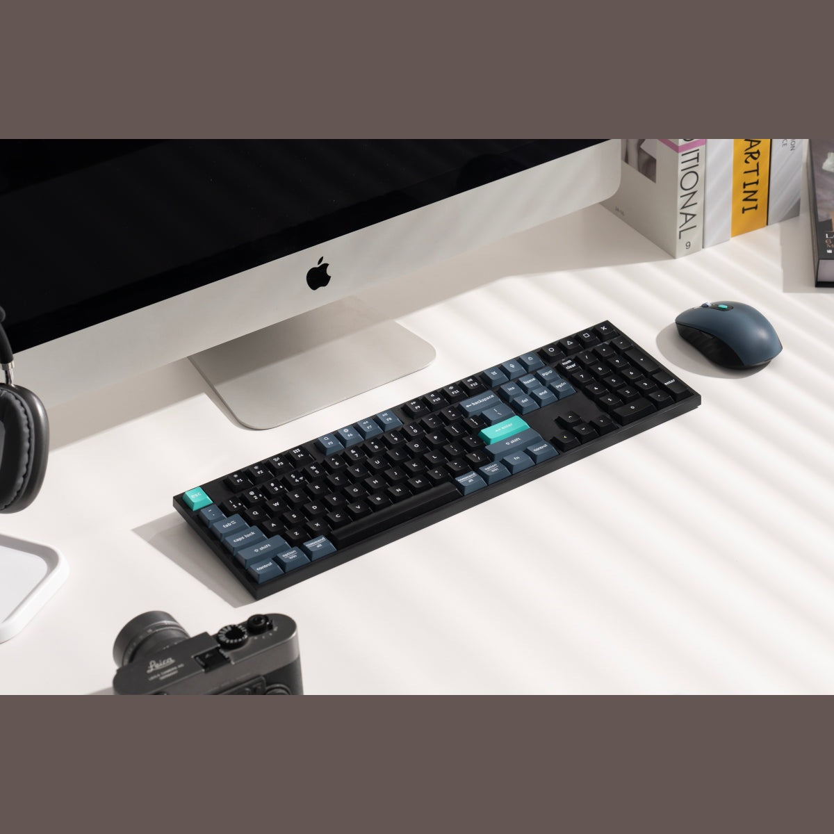 GUNMANSA Keychron B36 100% Layout Wireless Keyboard and Mouse Combo – Black/Green