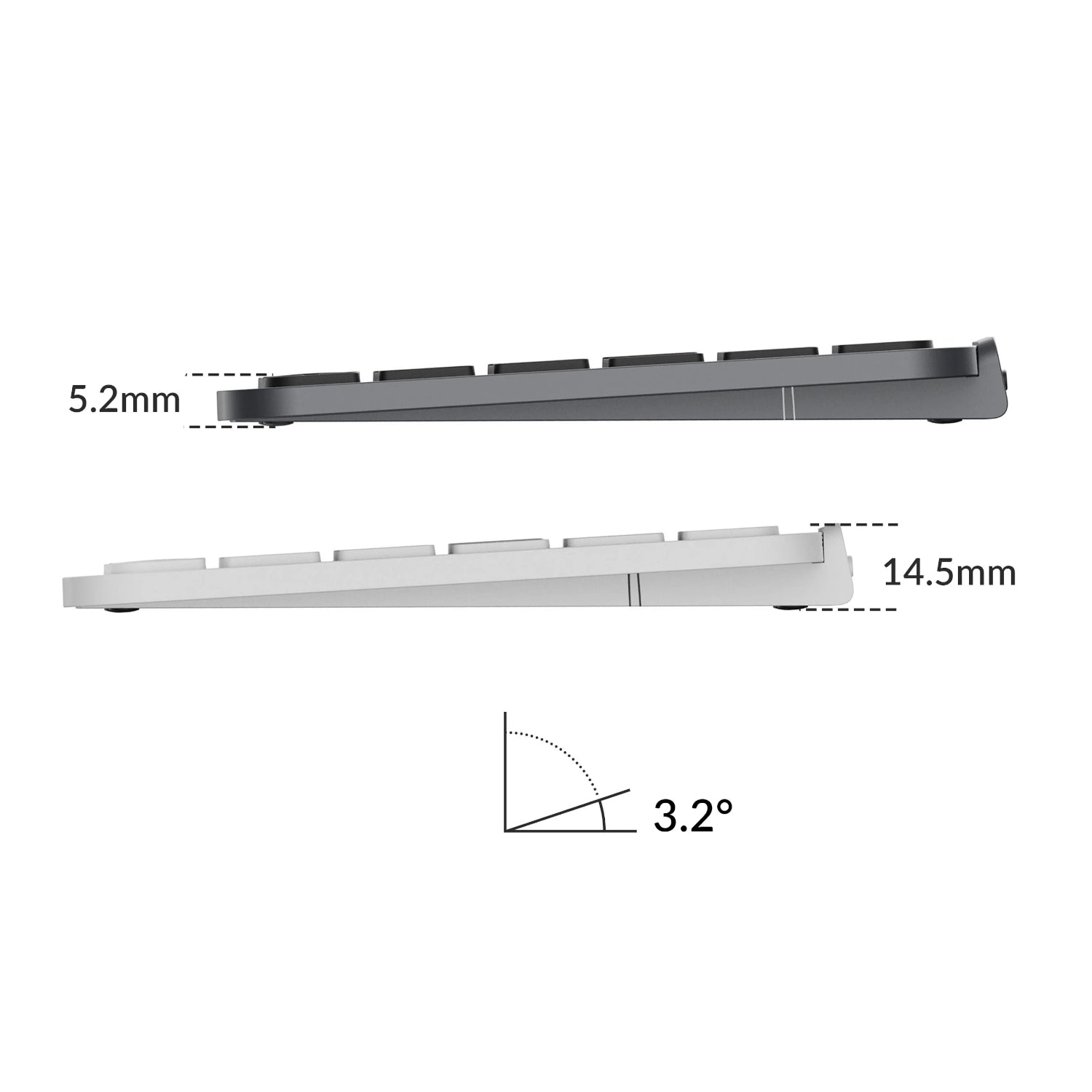 GUNMANSA Keychron B6 Pro Ultra-Slim 100% Wireless Keyboard – Retro Red