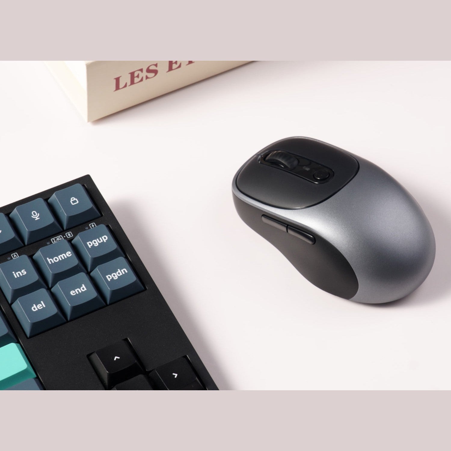 GUNMANSA Keychron BM24 Wireless Silent Mouse - Metal Grey