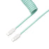 GUNMANSA Keychron Coiled Aviator Cable - Mint/Straight