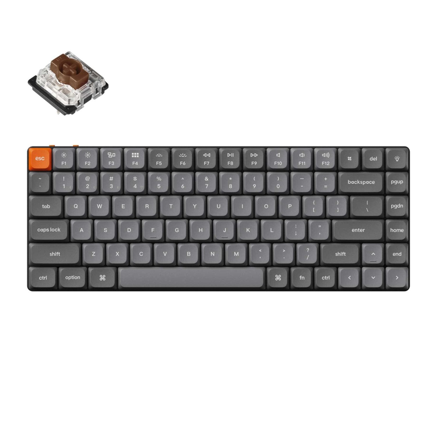 GUNMANSA Keychron K3 Max QMK/VIA Wireless 75% Custom Mechanical Keyboard | BROWN Switches