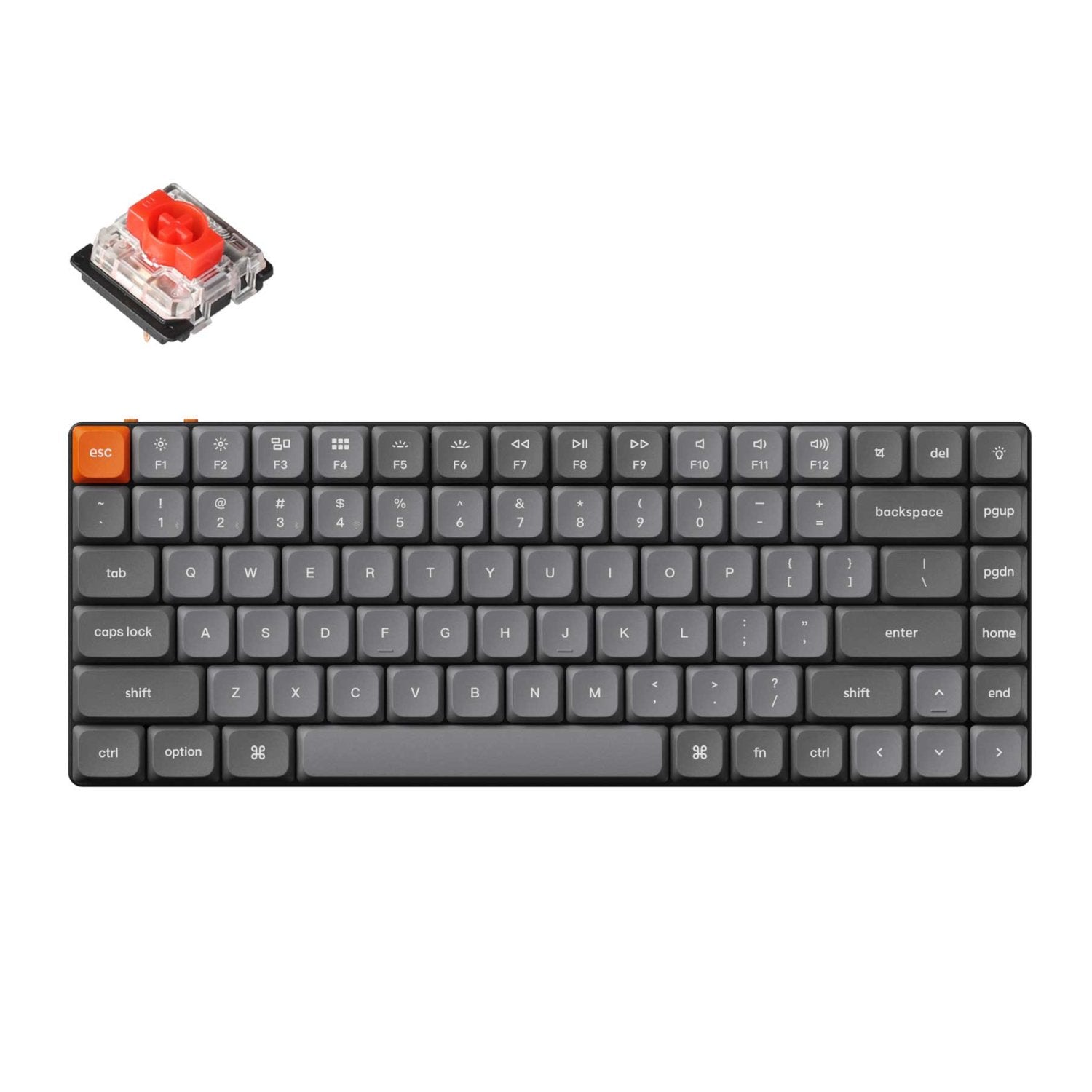 GUNMANSA Keychron K3 Max QMK/VIA Wireless 75% Custom Mechanical Keyboard | RED Switches