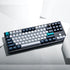 GUNMANSA Keychron Q3 Max 80% Full Assembled Knob Red Switch Hot-Swap Gateron Jupiter RGB Wireless Keyboard - Black