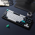 GUNMANSA Keychron Q3 Max 80% Full Assembled Knob Red Switch Hot-Swap Gateron Jupiter RGB Wireless Keyboard - Black