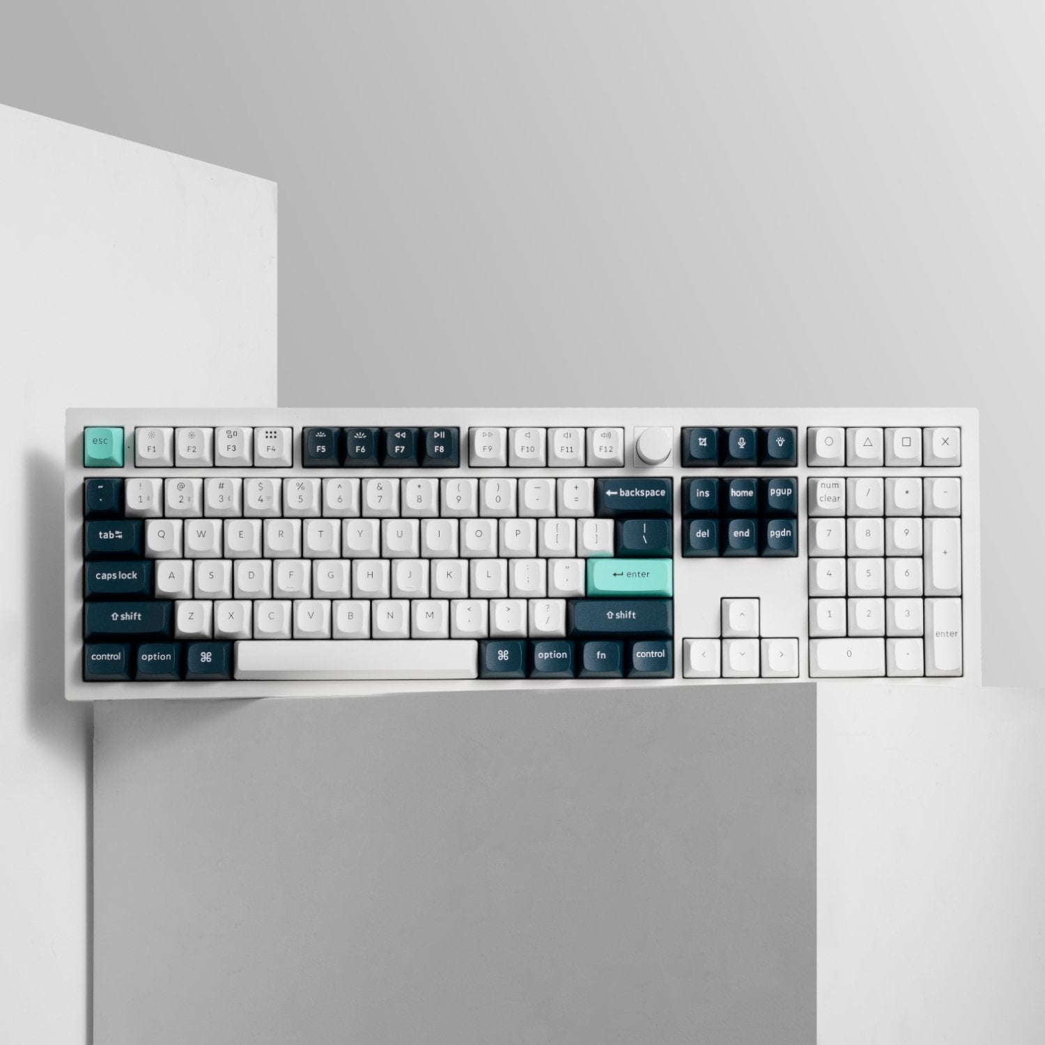 GUNMANSA Keychron Q6 HE QMK Full-size Wireless Custom Mechanical Keyboard (Nebula Switch) – Shell White