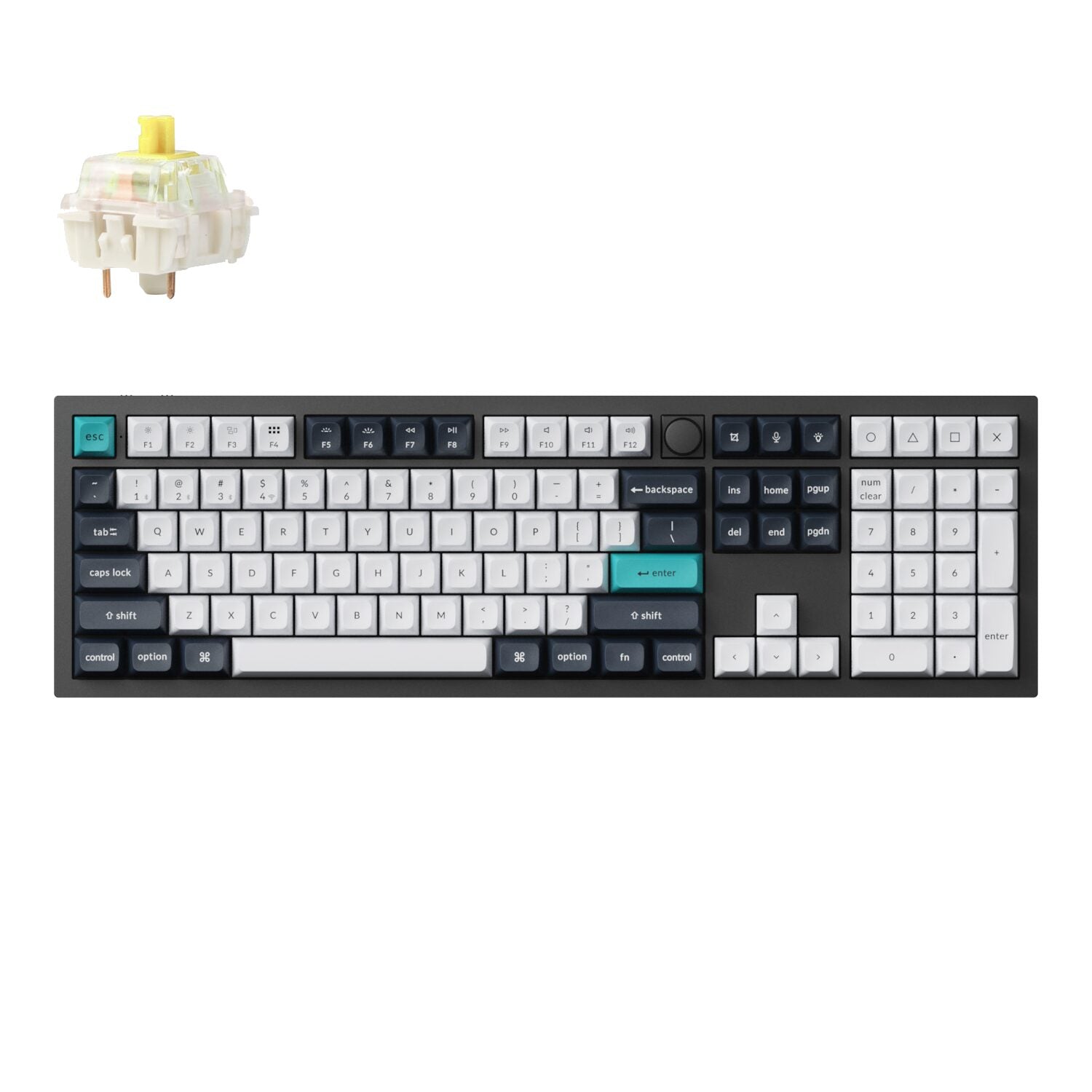 GUNMANSA Keychron Q6 Max QMK/VIA Wireless Mechanical Keyboard (Full-Size, Gateron Jupiter Banana)