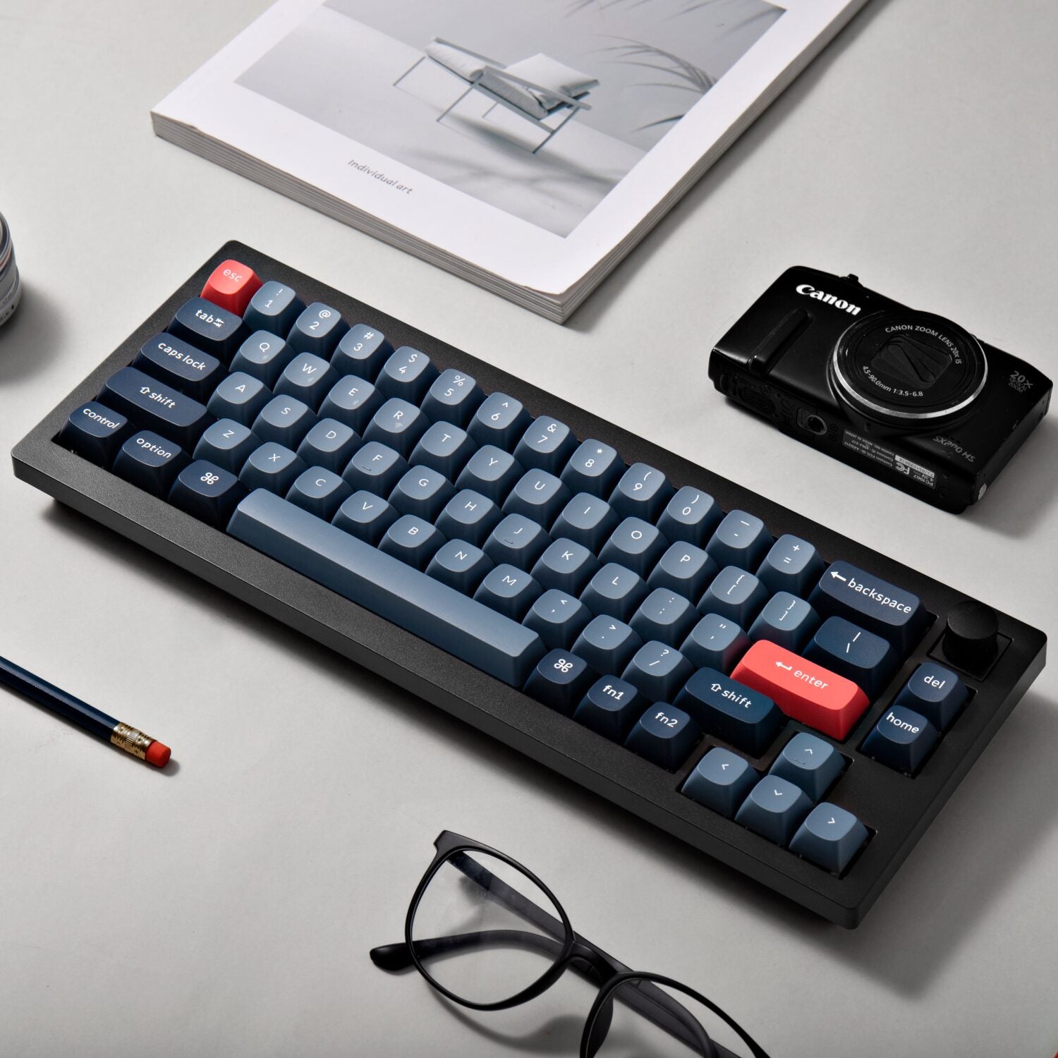 GUNMANSA Keychron V2 Max 65% RGB Mechanical Keyboard - Gateron Jupiter Brown