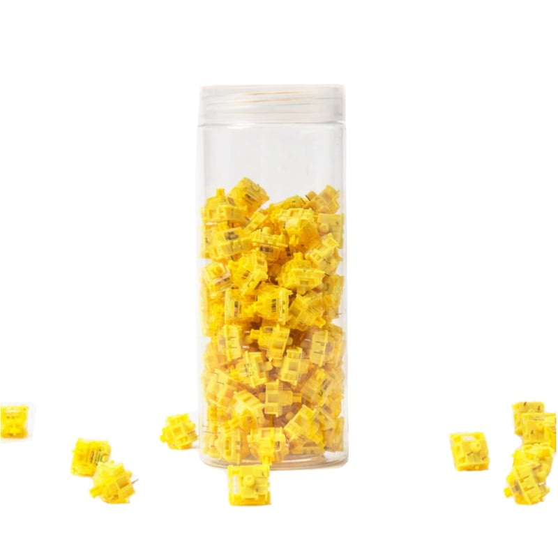 GUNMANSA Keychron Yellow Gateron Phantom Switches 110 pcs