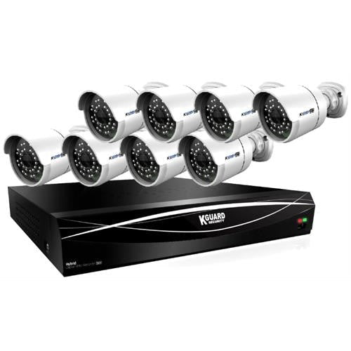 GUNMANSA KGuard 16 Channel HD Series + 8 Cameras Combo Kit