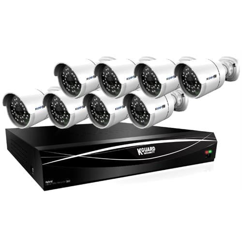 GUNMANSA KGuard 16 Channel HD Series With 8 Cameras Combo Kit