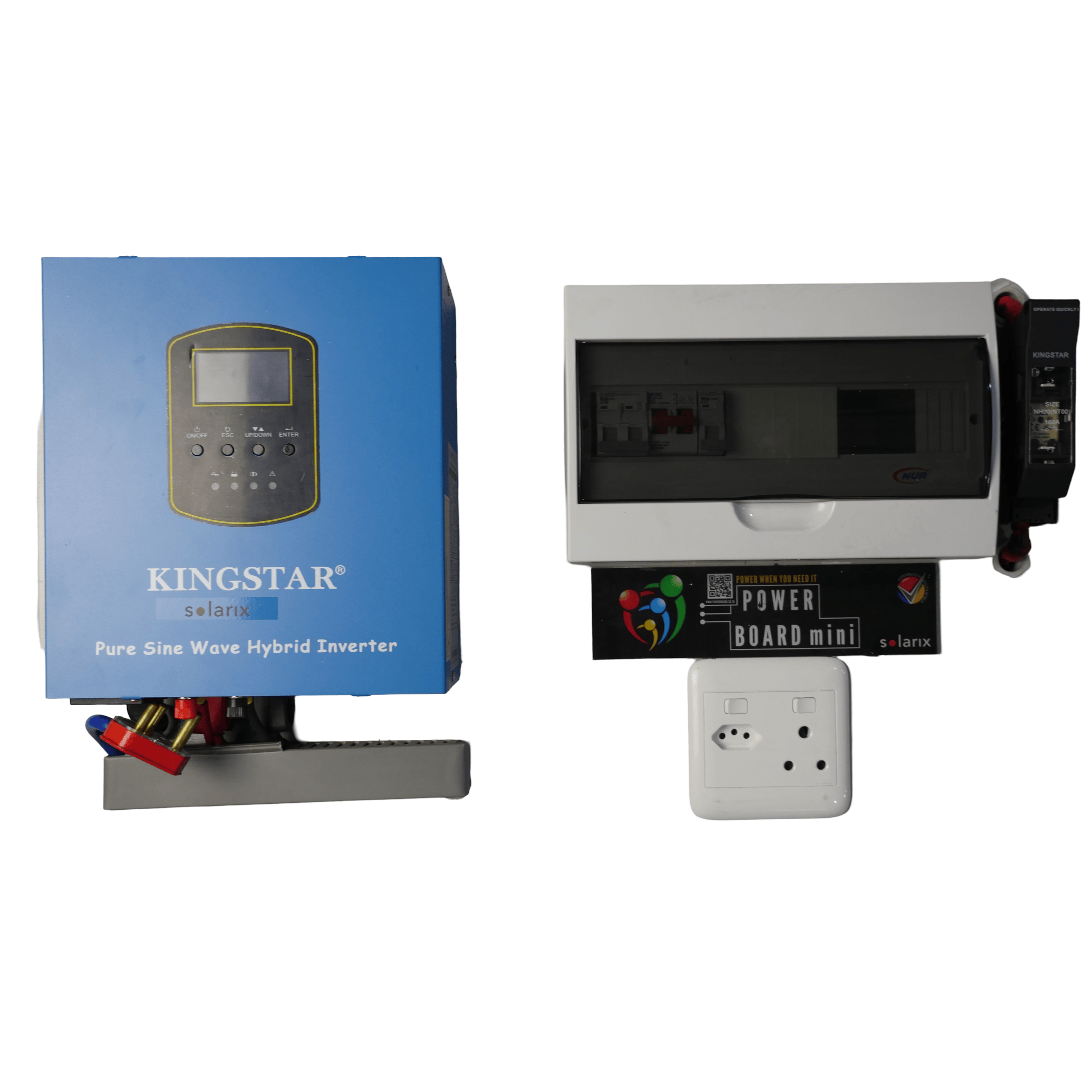 GUNMANSA KingStar Solarix Pre-Built 1.5KVA Hybrid 12V Powerboard
