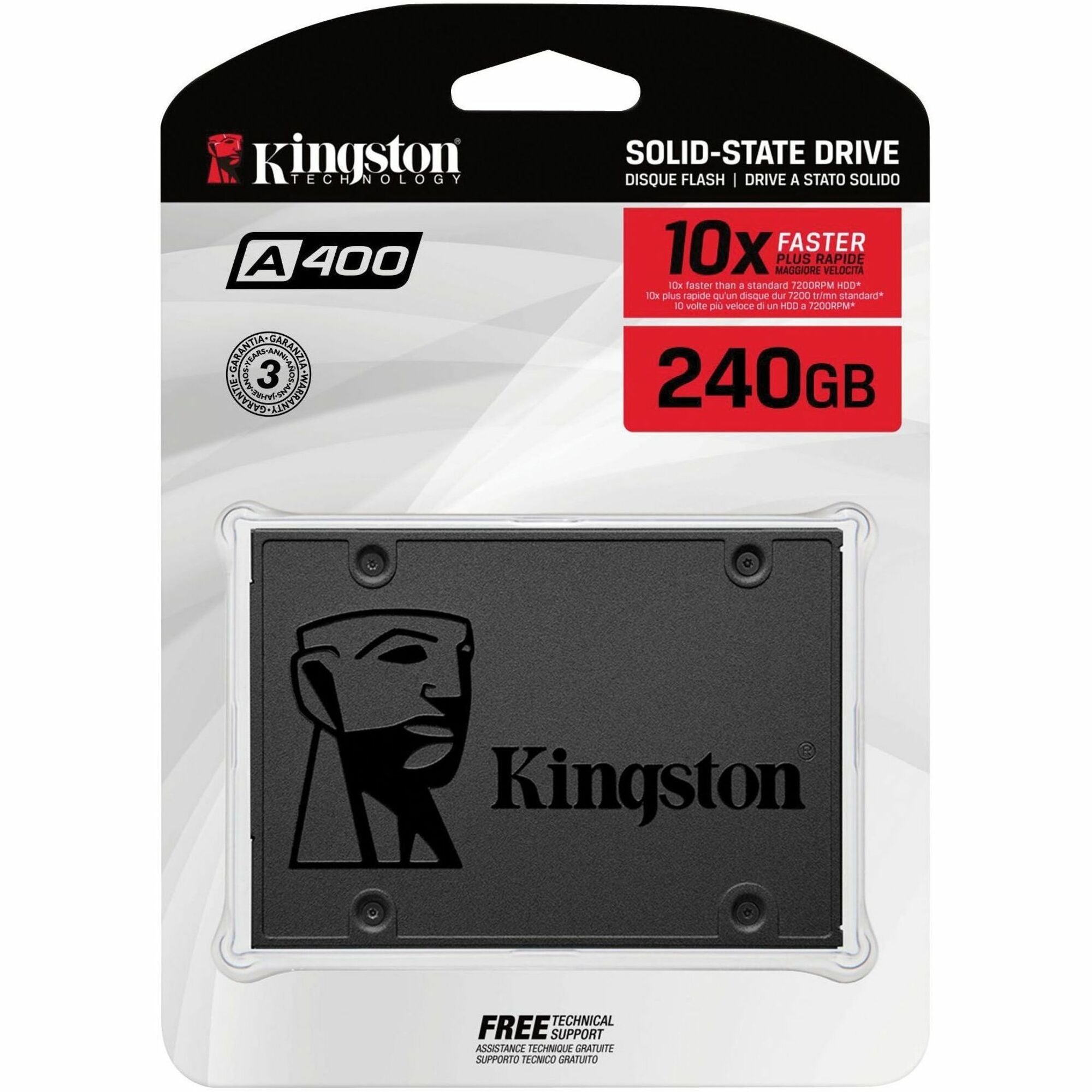 GUNMANSA Kingston A400 240 GB Solid State Drive - 2.5" Internal - SATA (SATA/600)