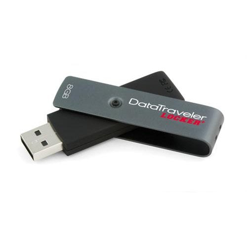 GUNMANSA Kingston Data Locker + 8GB USB 2.0 Flash Drive