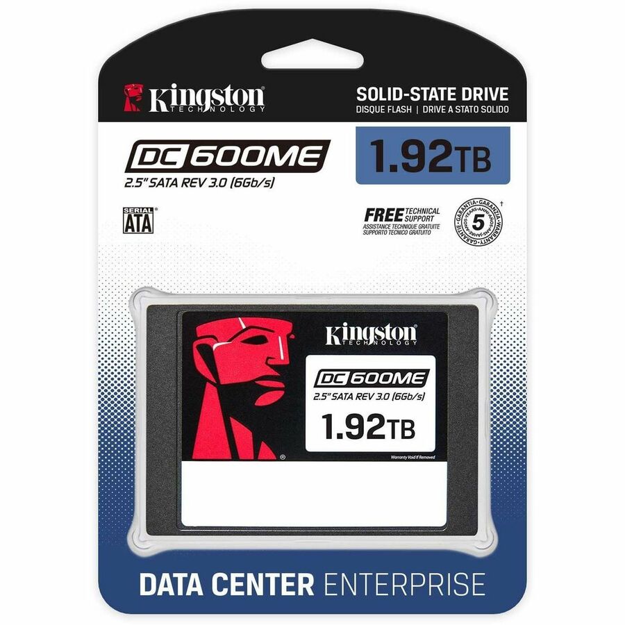 GUNMANSA Kingston DC600ME 1.92 TB Solid State Drive - 2.5" Internal - SATA (SATA/600) - Mixed Use
