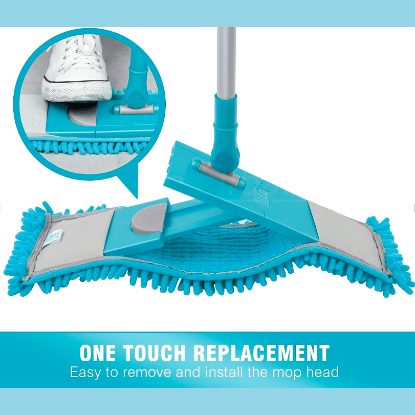 GUNMANSA Kleaner Microfiber Extendable Flat Mop Blue