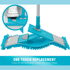 GUNMANSA Kleaner Microfiber Extendable Flat Mop Blue