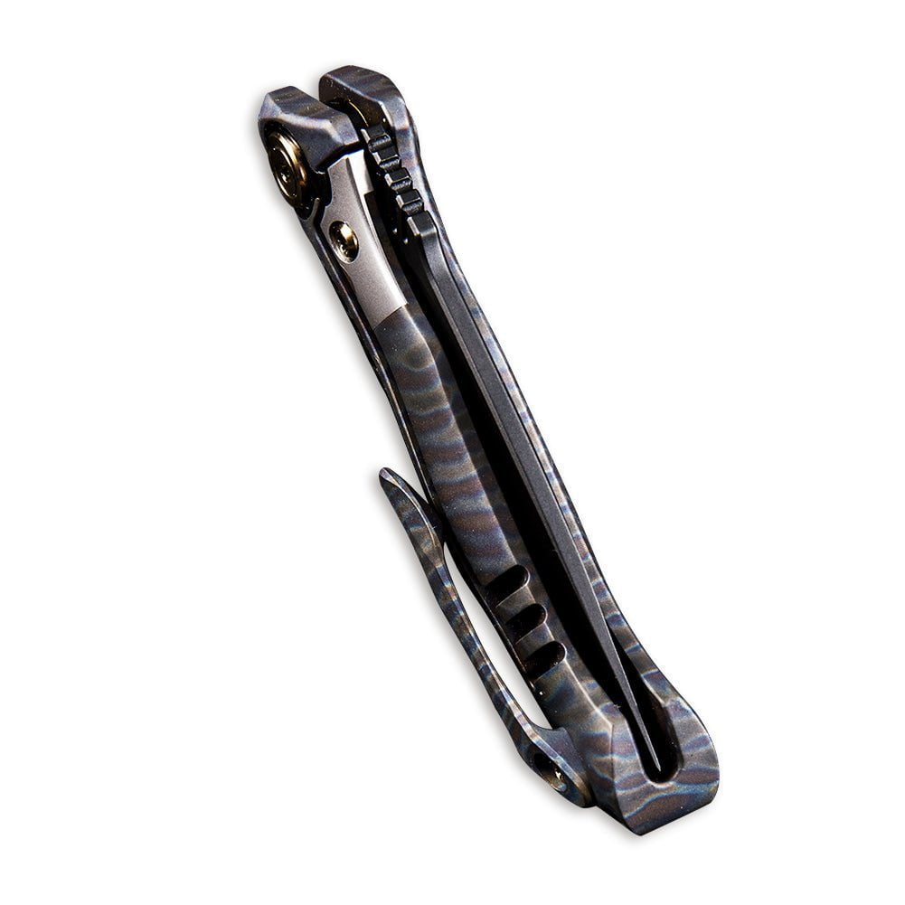 GUNMANSA Knife WEKNIFE Anodyne Flipper Knife Titanium & Carbon Fiber Handle (2.35" CPM S35VN Blade) 914B