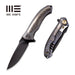 GUNMANSA Knife WEKNIFE Anodyne Flipper Knife Titanium & Carbon Fiber Handle (2.35" CPM S35VN Blade) 914B