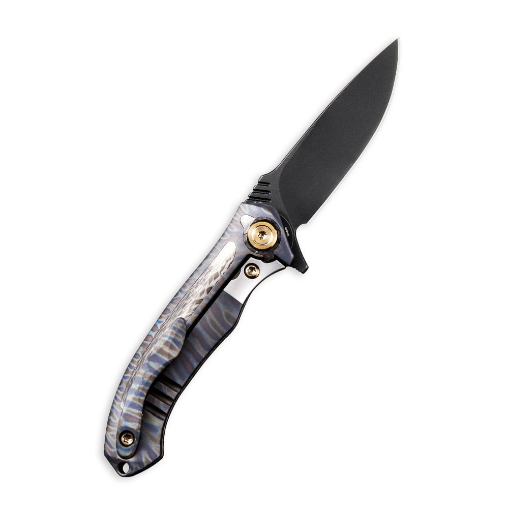 GUNMANSA Knife WEKNIFE Anodyne Flipper Knife Titanium & Carbon Fiber Handle (2.35" CPM S35VN Blade) 914B