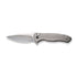 GUNMANSA Knife WEKNIFE Button Lock Kitefin Flipper Knife Titanium Handle (3.22" CPM 20CV Blade) WE19002M-2
