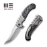 GUNMANSA Knife WEKNIFE Curvaceous Flipper Knife Titanium & Carbon Fiber Handle (3.70" CPM 20CV Blade) WE20012-1
