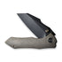 GUNMANSA Knife WEKNIFE High-Fin Thumb Stud Knife Titanium Handle (2.98" CPM 20CV Blade) WE22005-2