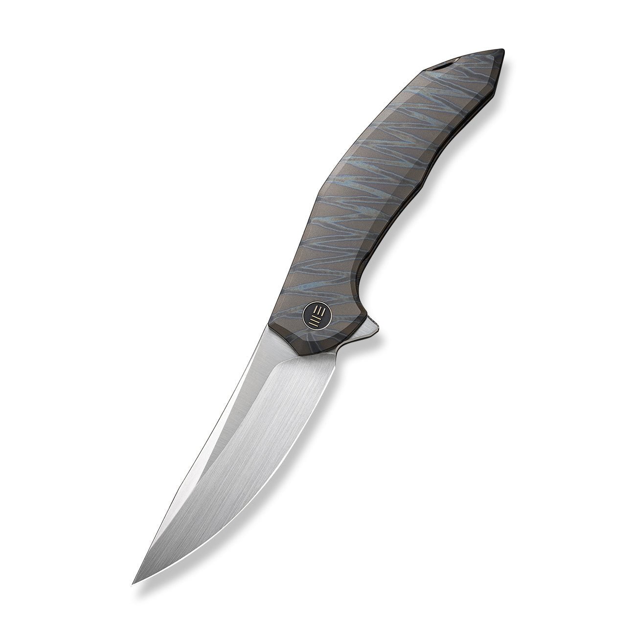 GUNMANSA Knife WEKNIFE Merata Flipper Knife Titanium Handle (3.68" CPM 20CV Blade) WE22008A-3