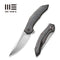 GUNMANSA Knife WEKNIFE Merata Flipper Knife Titanium Handle (3.68" CPM 20CV Blade) WE22008A-3