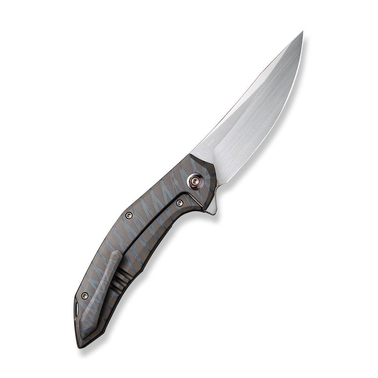 GUNMANSA Knife WEKNIFE Merata Flipper Knife Titanium Handle (3.68" CPM 20CV Blade) WE22008A-3