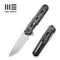 GUNMANSA Knife WEKNIFE Navo Flipper Knife Carbon Fiber & Titanium Handle (3.25" CPM 20CV Blade) WE22026-2