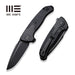 GUNMANSA Knife WEKNIFE Press Check Flipper Knife Titanium & G10 Handle (3.15" CPM 20CV Balde) WE20078B-1