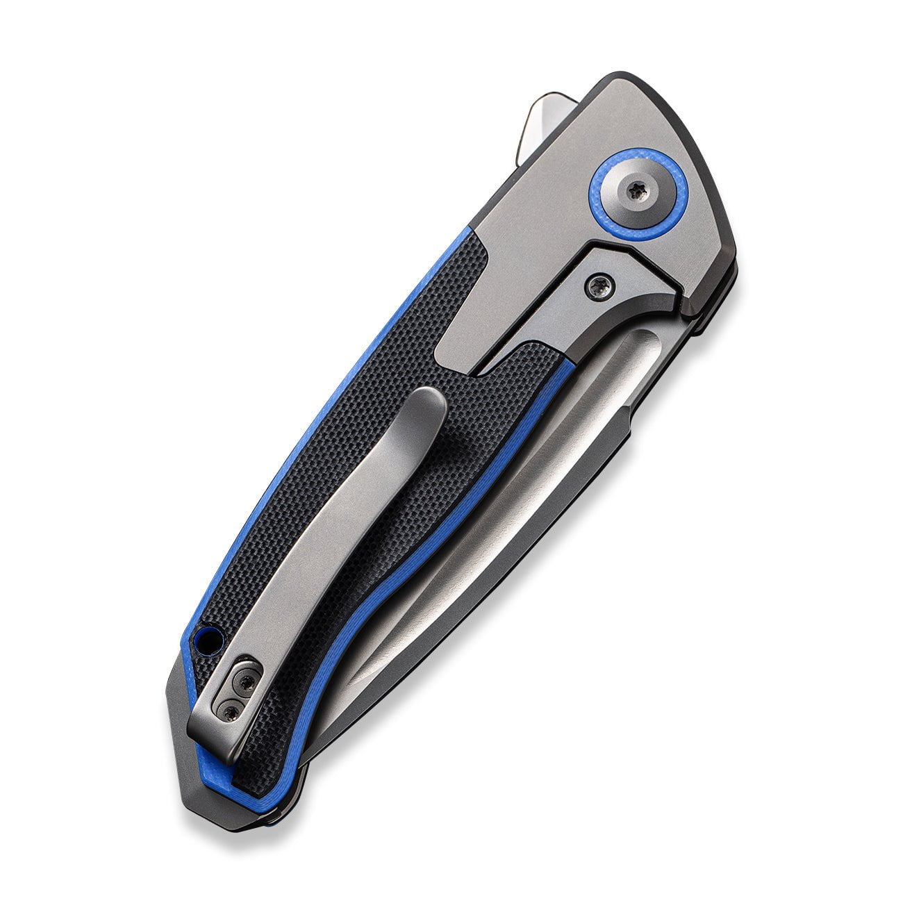 GUNMANSA Knife WEKNIFE Press Check Flipper Knife Titanium & G10 Handle (3.15" CPM 20CV Balde) WE20078B-2